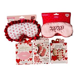 Pink and Red Valentine’s Day Beauty Sleep Mask Set